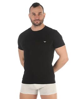 Набор однотонных футболок (черный, серый) (2шт) Emporio Armani RT111267_CC717 03320